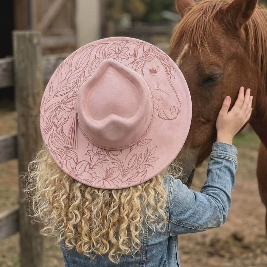 Chapeau cowboy Cheval Lys
